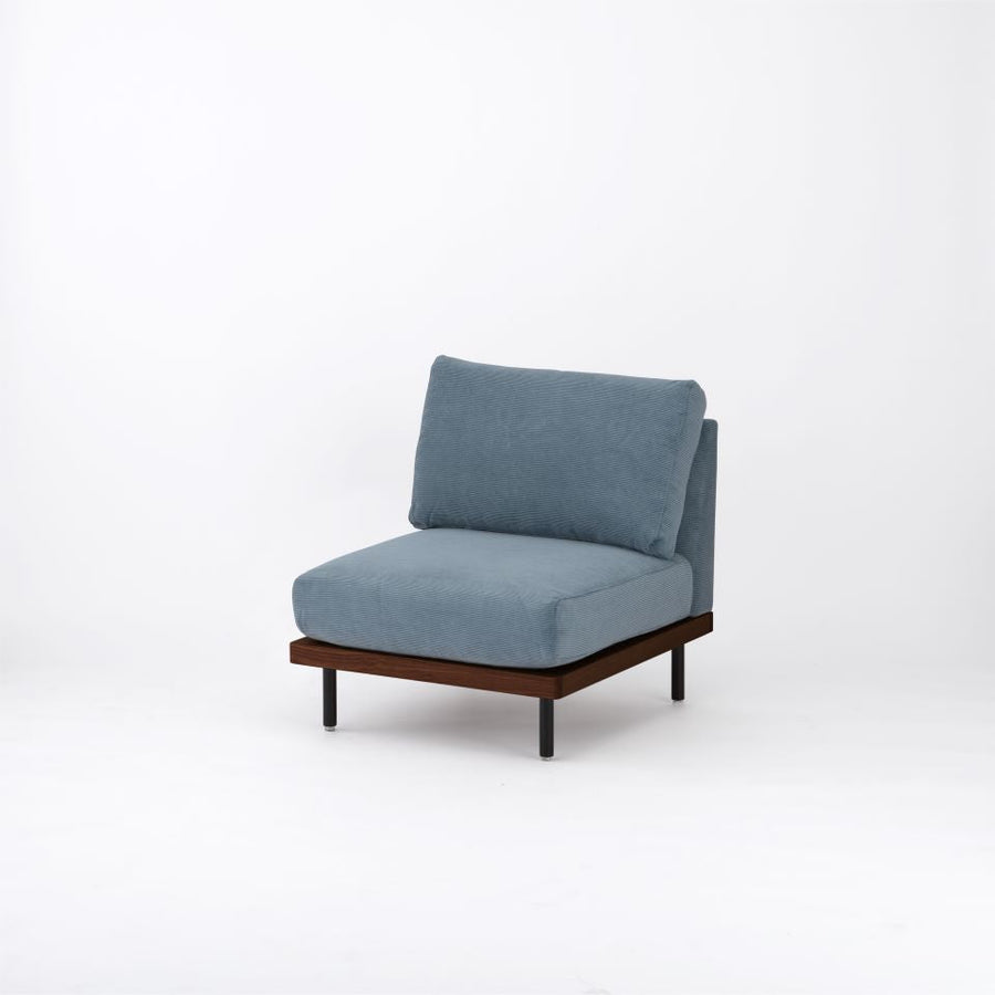 KUUM FlexCrio Sofa 1seater Brown 鉄脚ブラック