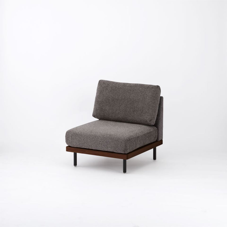 KUUM FlexCrio Sofa 1seater Brown 鉄脚ブラック
