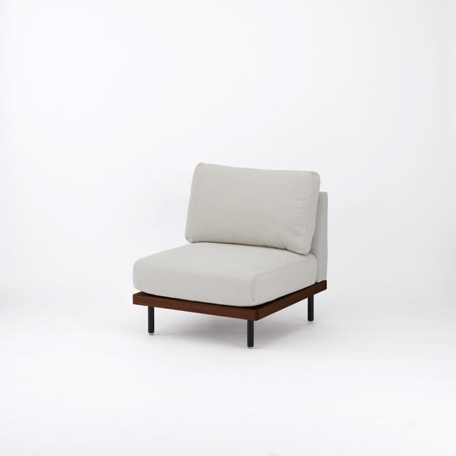 KUUM FlexCrio Sofa 1seater Brown 鉄脚ブラック
