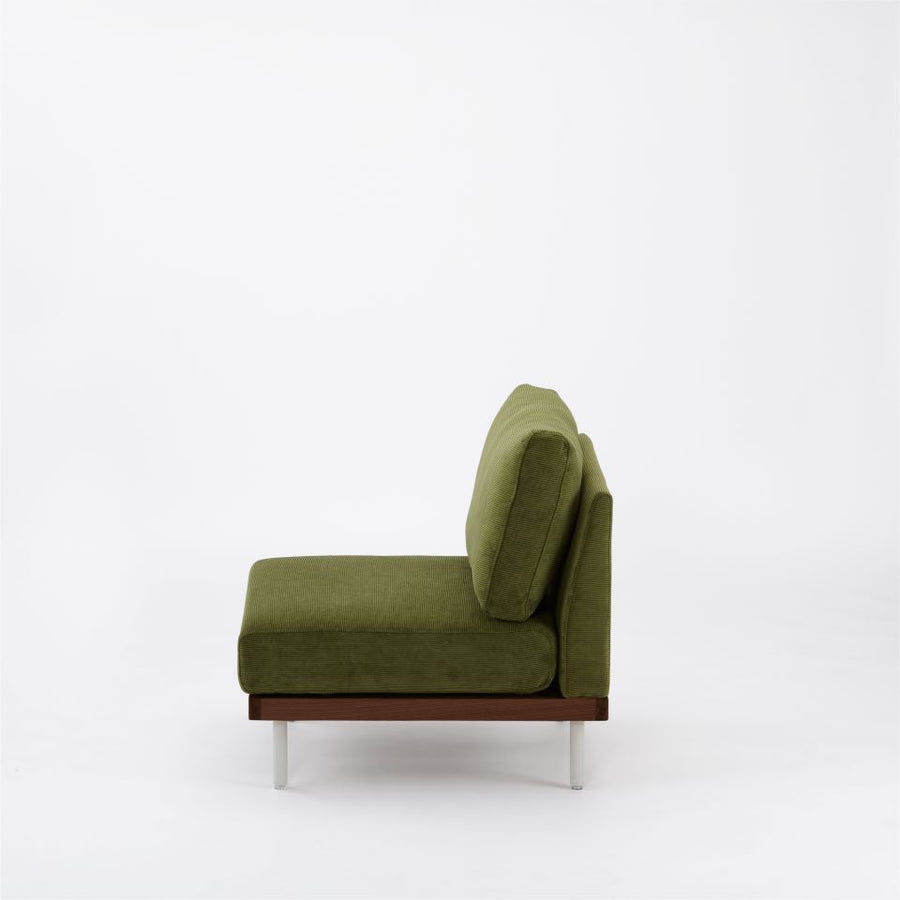 KUUM FlexCrio Sofa 1seater Brown 鉄脚グレー