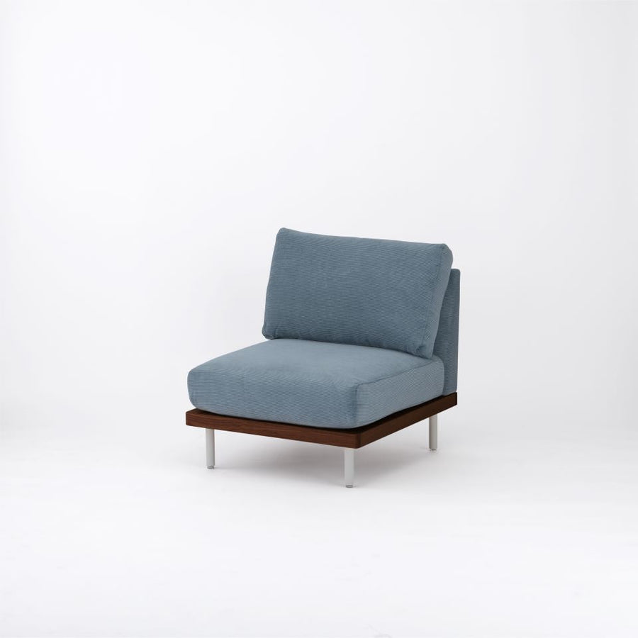 KUUM FlexCrio Sofa 1seater Brown 鉄脚グレー