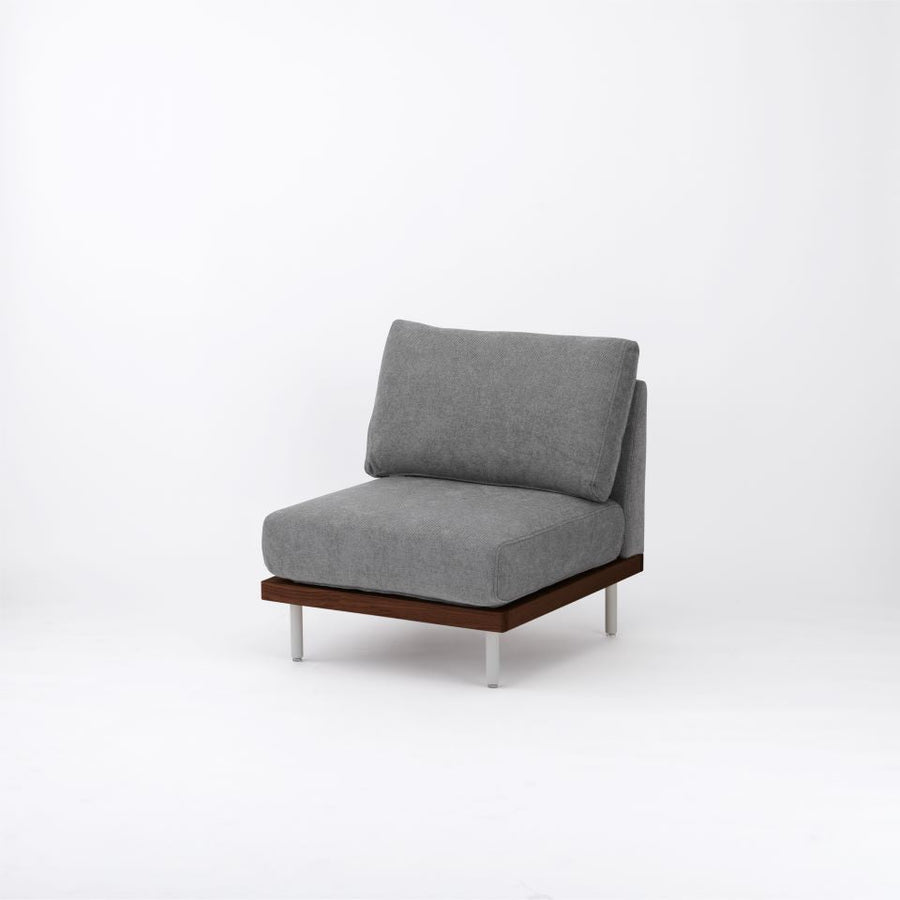 KUUM FlexCrio Sofa 1seater Brown 鉄脚グレー