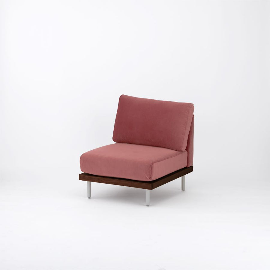 KUUM FlexCrio Sofa 1seater Brown 鉄脚グレー