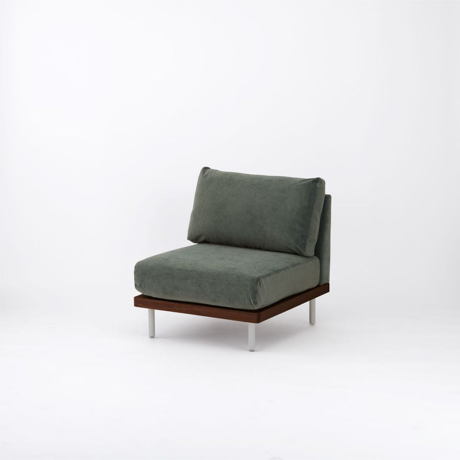 KUUM FlexCrio Sofa 1seater Brown 鉄脚グレー