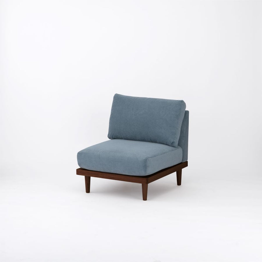 KUUM FlexCrio Sofa 1seater Brown 木脚ブラウン