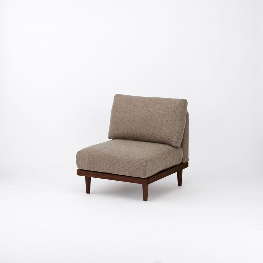KUUM FlexCrio Sofa 1seater Brown 木脚ブラウン