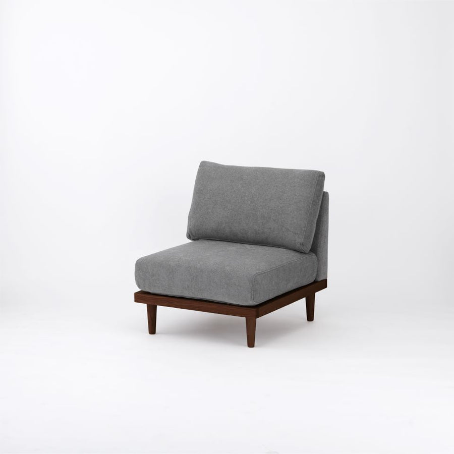 KUUM FlexCrio Sofa 1seater Brown 木脚ブラウン