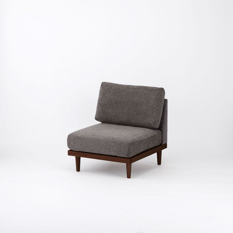 KUUM FlexCrio Sofa 1seater Brown 木脚ブラウン