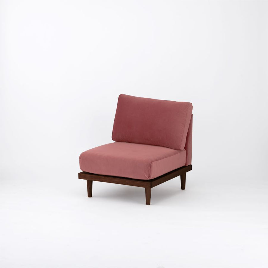 KUUM FlexCrio Sofa 1seater Brown 木脚ブラウン