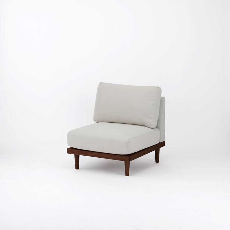 KUUM FlexCrio Sofa 1seater Brown 木脚ブラウン