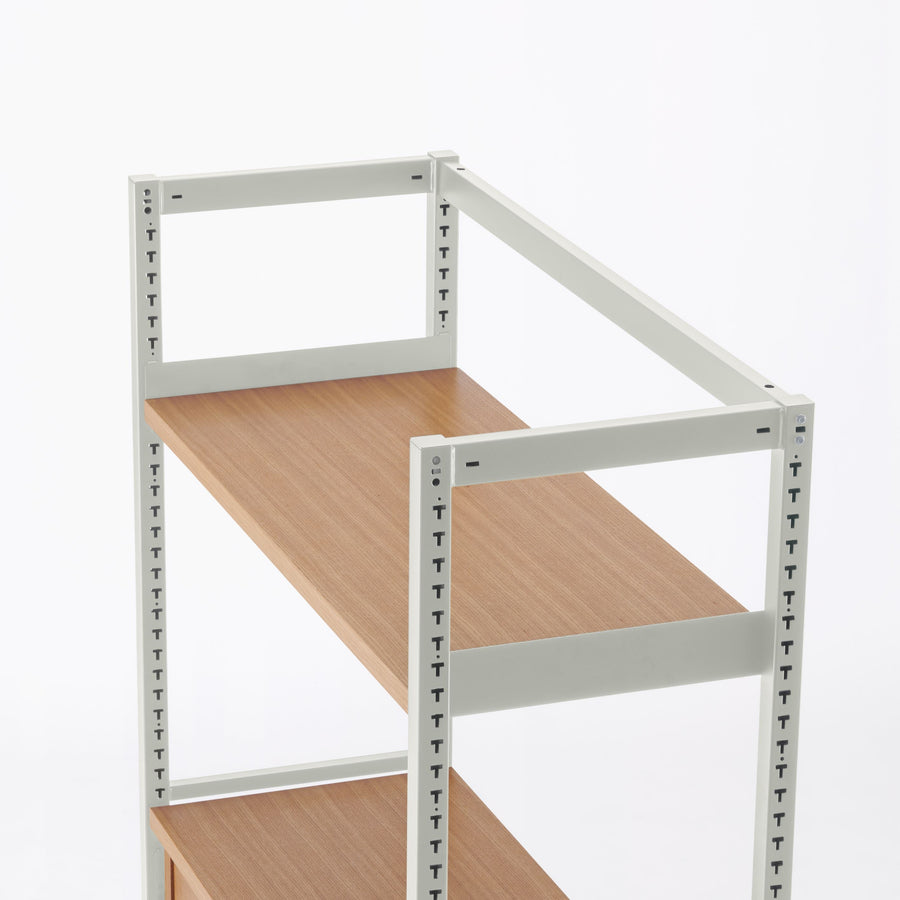 KUUM Shelf Gray White H1500 棚板 デスク棚 set クーム シェルフ
