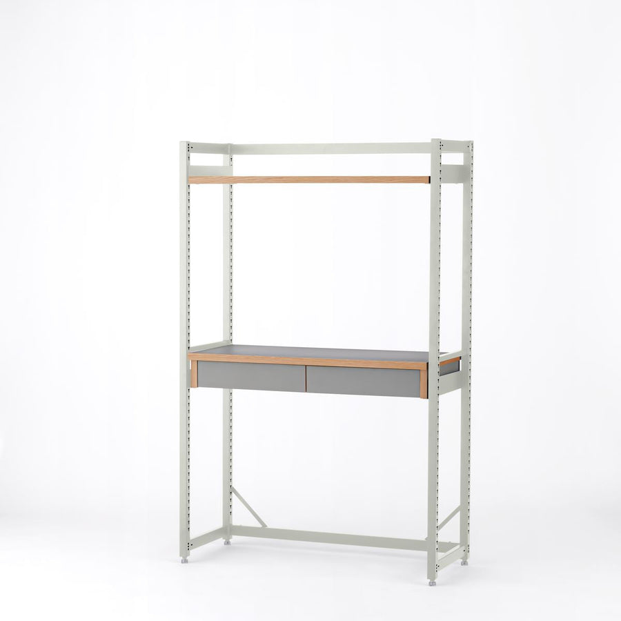 KUUM Shelf Gray White H1500 棚板 デスク棚 set クーム シェルフ