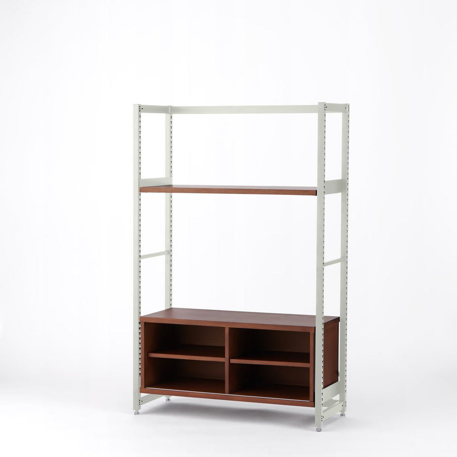 KUUM Shelf Gray White H1500 棚板 収納BOX set クーム シェルフ
