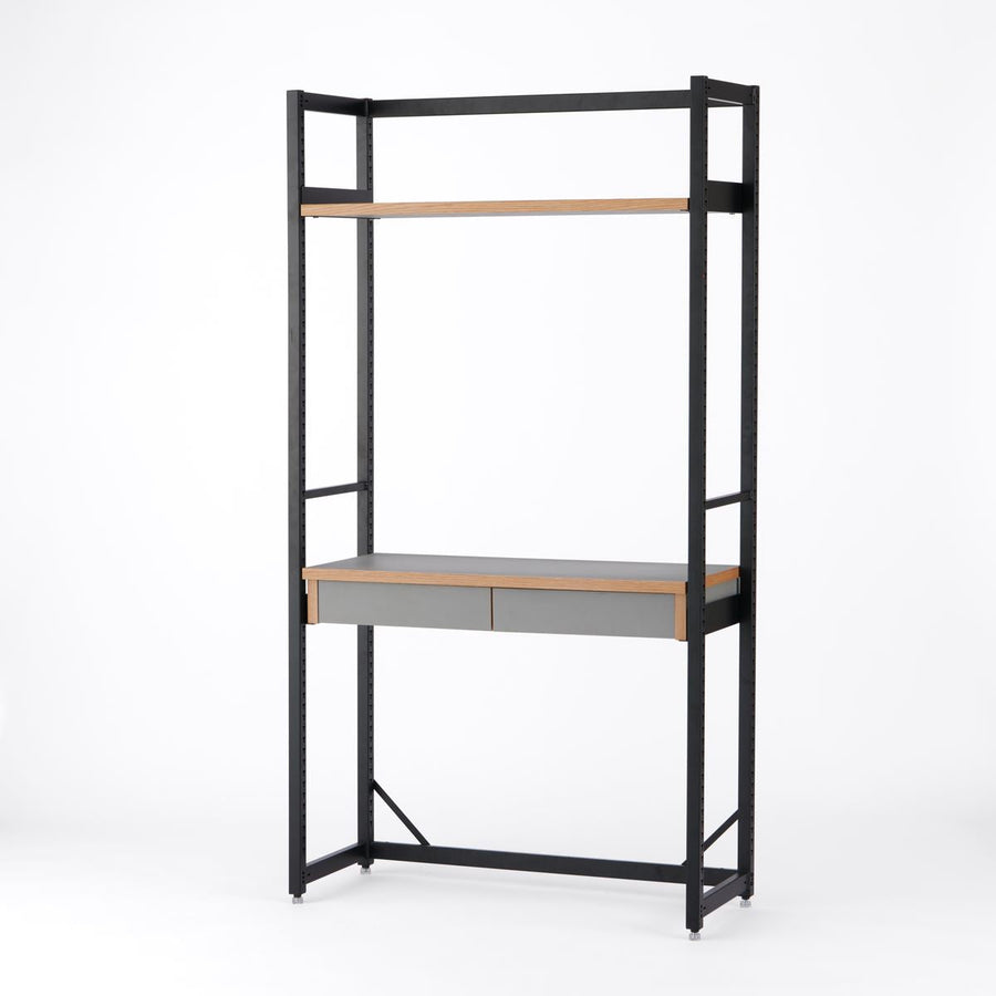 KUUM Shelf Black H1800 棚板 デスク棚 set クーム シェルフ