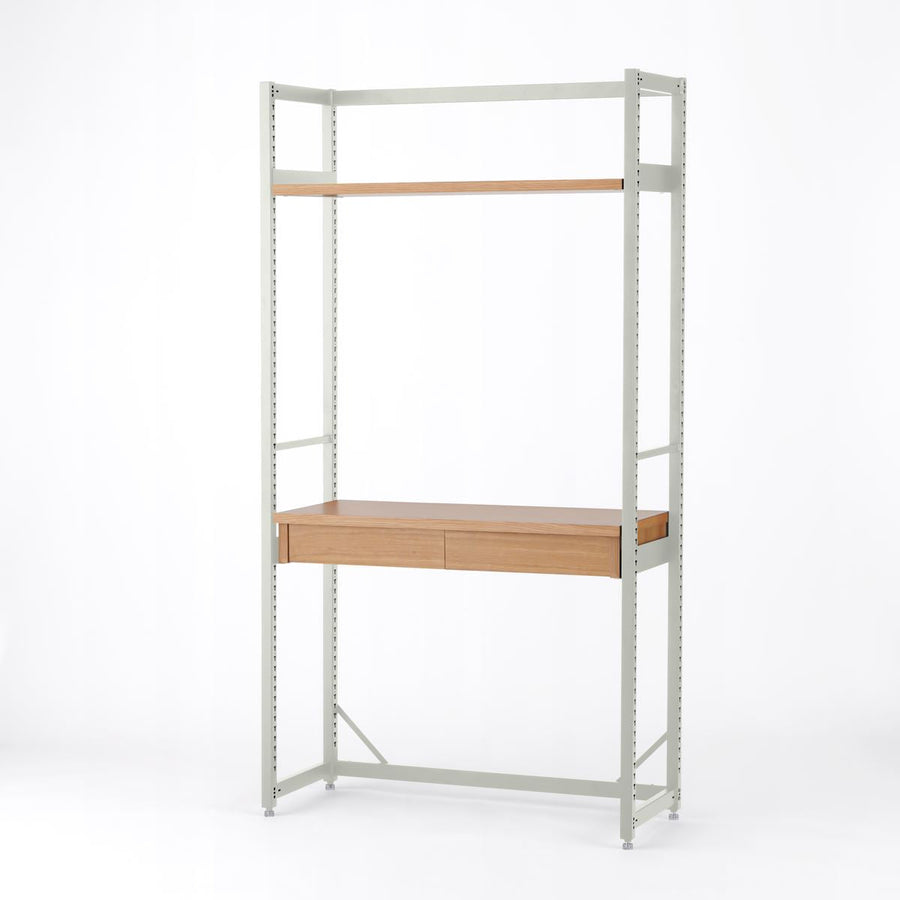 KUUM Shelf Gray White H1800 棚板 デスク棚 set クーム シェルフ
