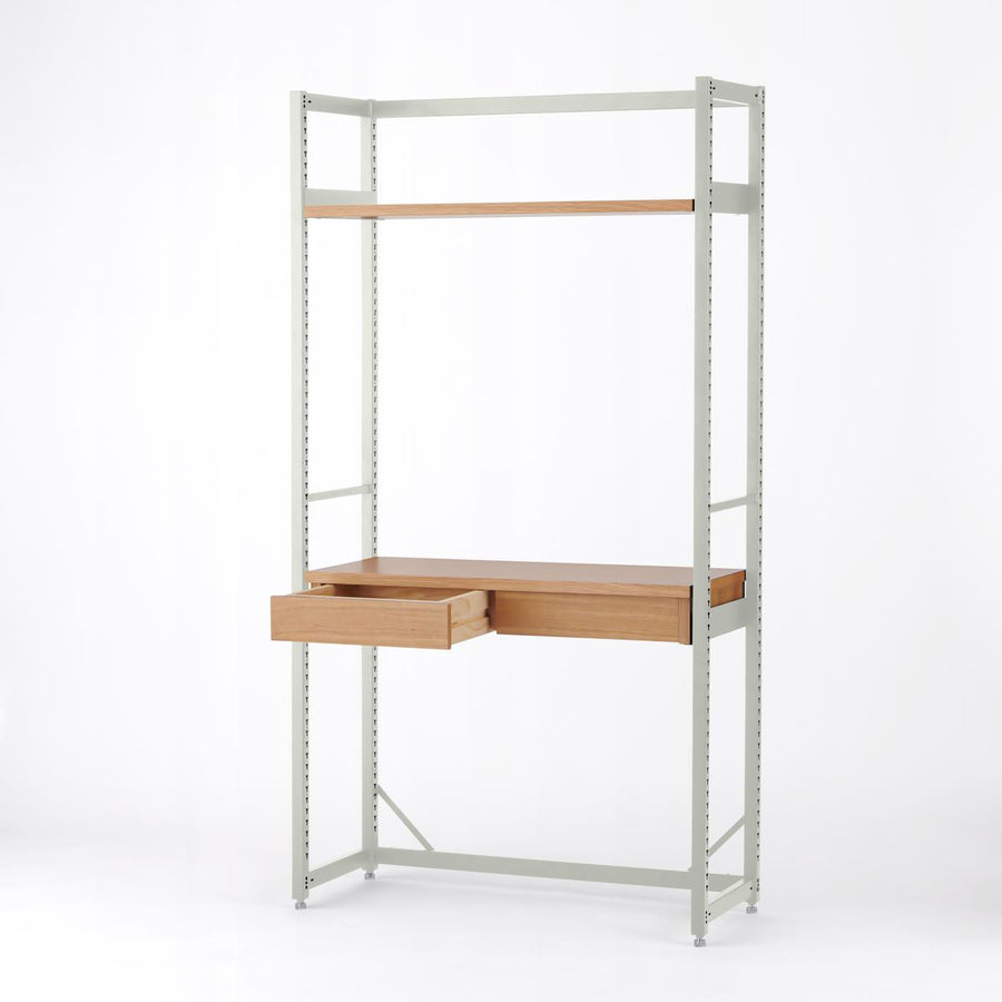 KUUM Shelf Gray White H1800 棚板 デスク棚 set クーム シェルフ