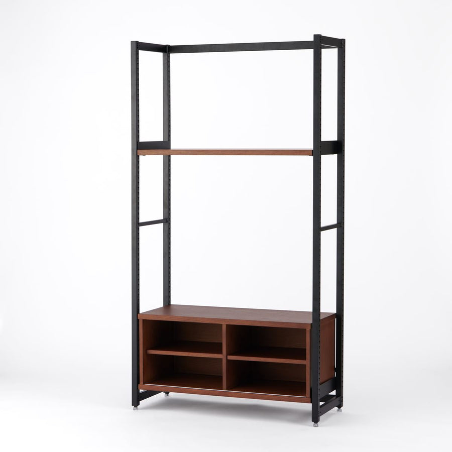 KUUM Shelf Black H1800 棚板 収納BOX set