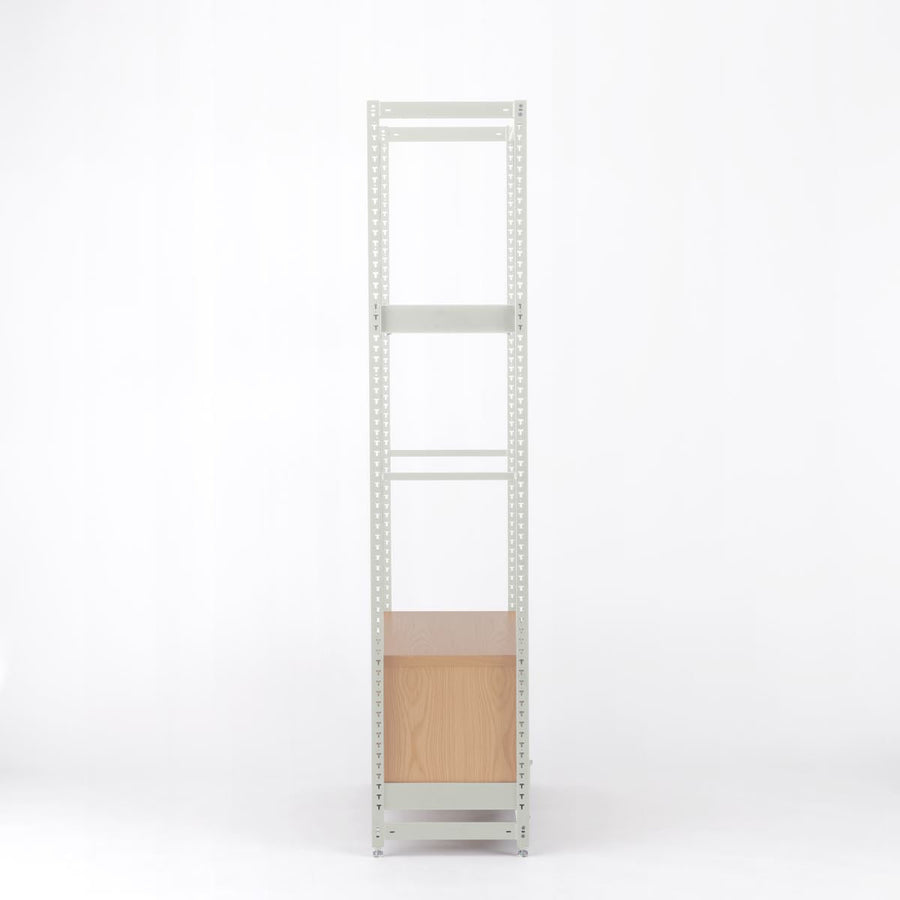 KUUM Shelf Gray White H1800 棚板 収納BOX set クーム シェルフ