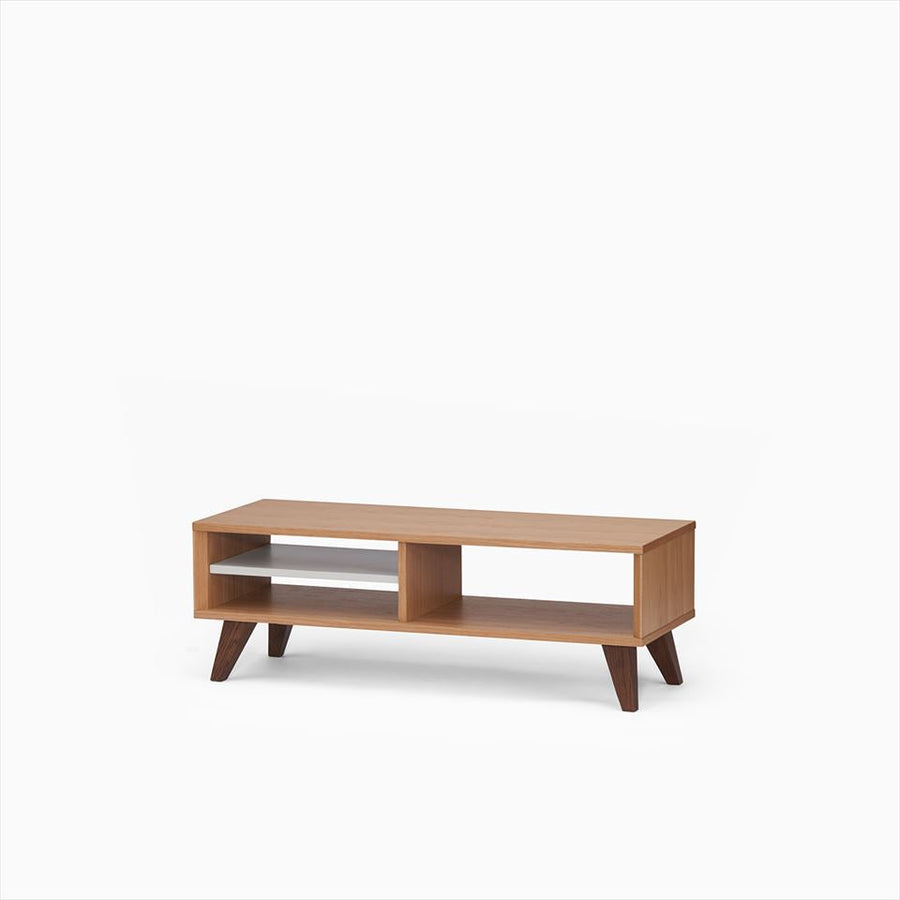 KUUM Linear Wood Low Board W1200 Natural_Wooden legs クーム リニアウッド ローボード