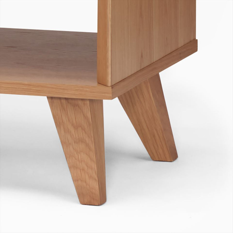 KUUM Linear Wood Low Board W1200 Natural_Wooden legs クーム リニアウッド ローボード