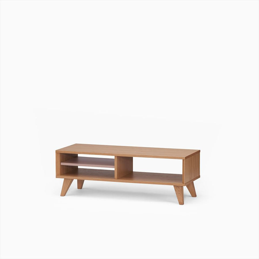KUUM Linear Wood Low Board W1200 Natural_Wooden legs クーム リニアウッド ローボード