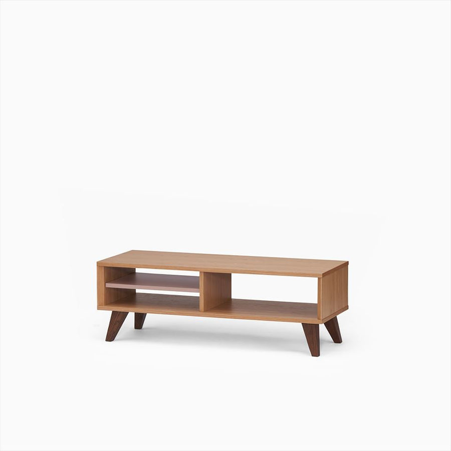 KUUM Linear Wood Low Board W1200 Natural_Wooden legs クーム リニアウッド ローボード