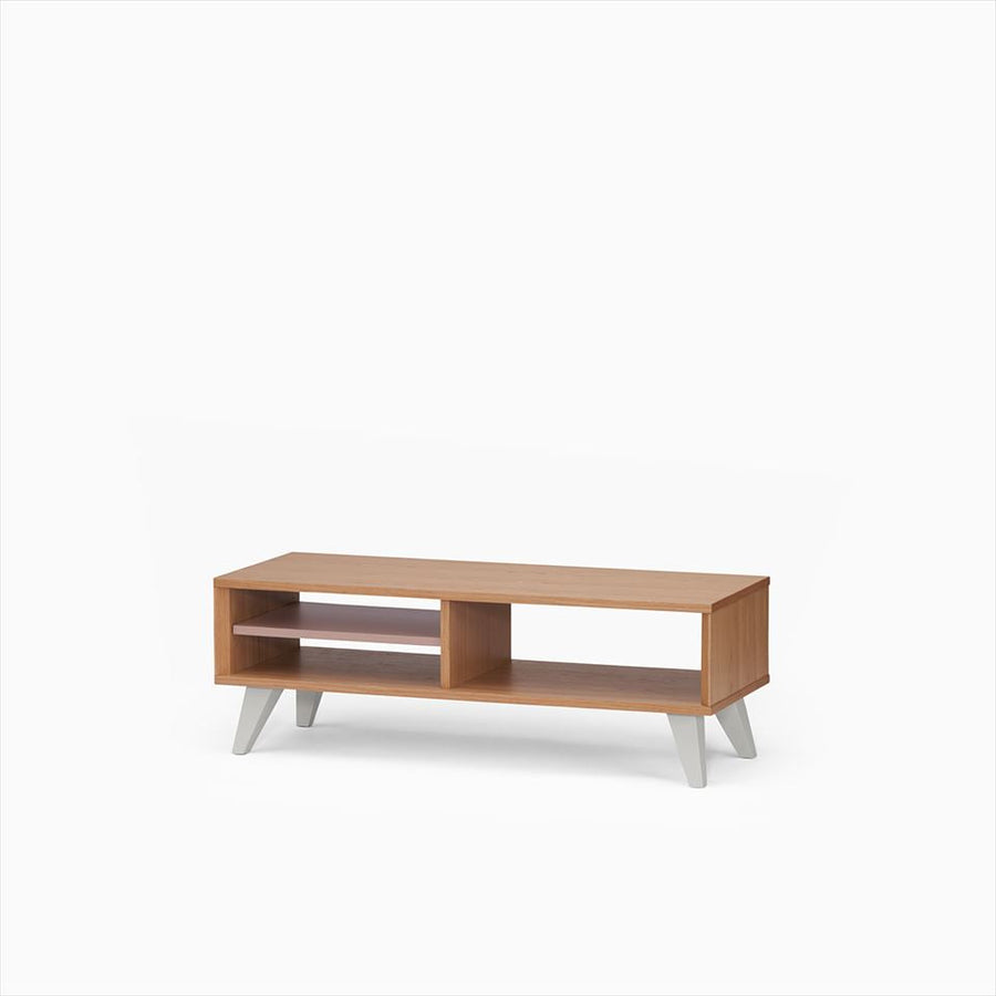 KUUM Linear Wood Low Board W1200 Natural_Wooden legs クーム リニアウッド ローボード