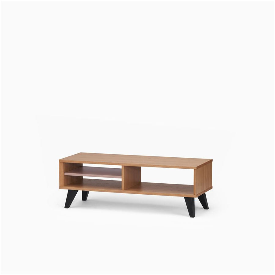 KUUM Linear Wood Low Board W1200 Natural_Wooden legs クーム リニアウッド ローボード