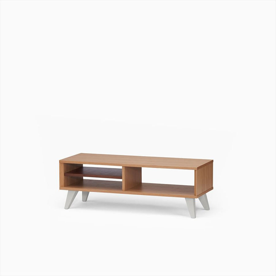 KUUM Linear Wood Low Board W1200 Natural_Wooden legs クーム リニアウッド ローボード