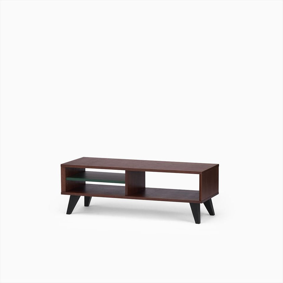 KUUM Linear Wood Low Board W1200 Brown_Wooden legs クーム リニアウッド ローボード