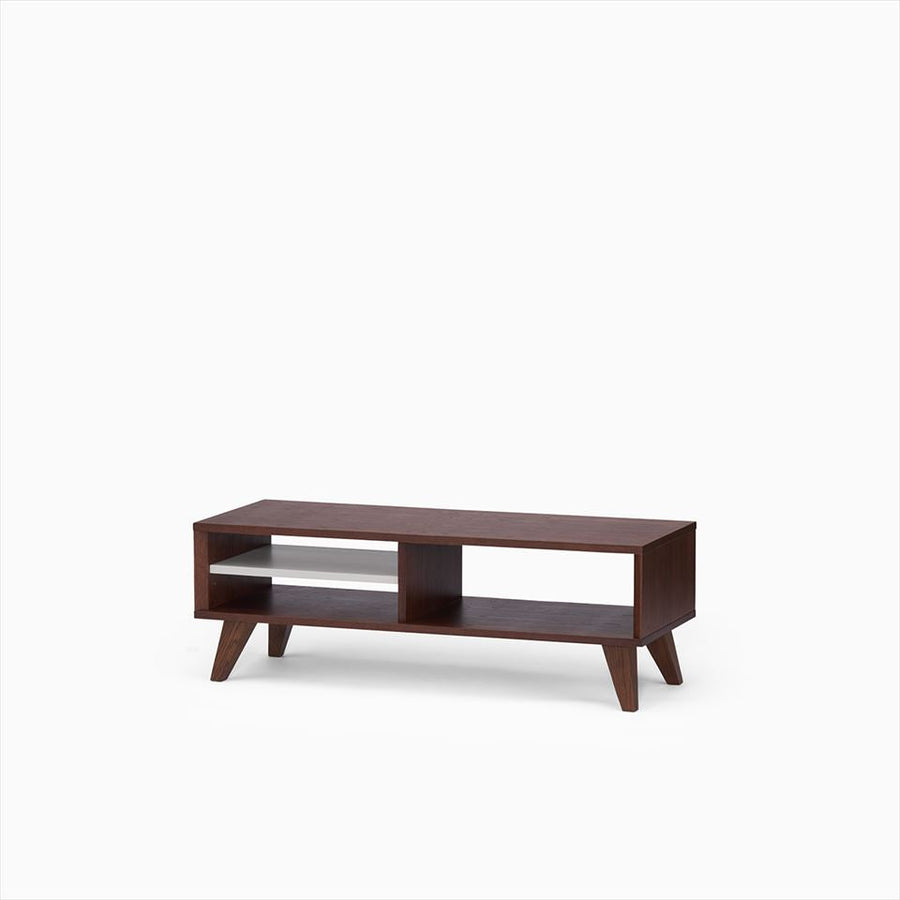 KUUM Linear Wood Low Board W1200 Brown_Wooden legs クーム リニアウッド ローボード