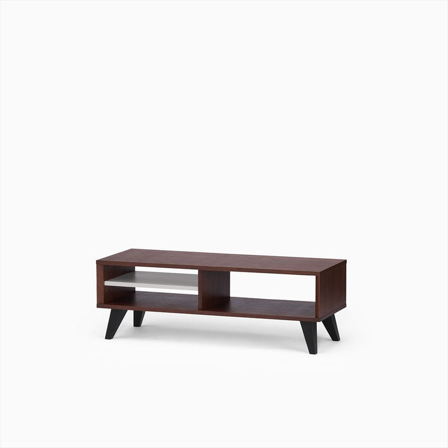 KUUM Linear Wood Low Board W1200 Brown_Wooden legs クーム リニアウッド ローボード