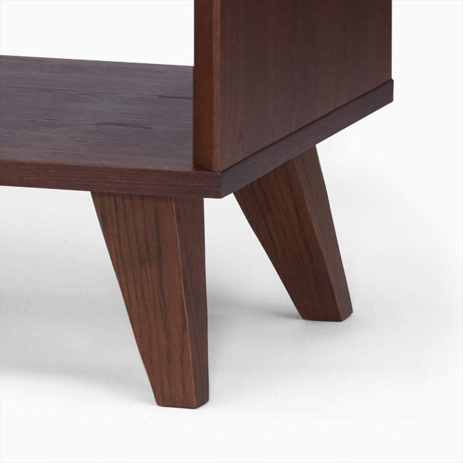 KUUM Linear Wood Low Board W1200 Brown_Wooden legs クーム リニアウッド ローボード