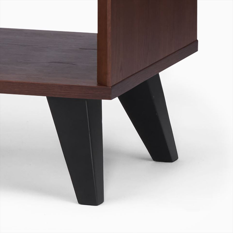 KUUM Linear Wood Low Board W1200 Brown_Wooden legs クーム リニアウッド ローボード