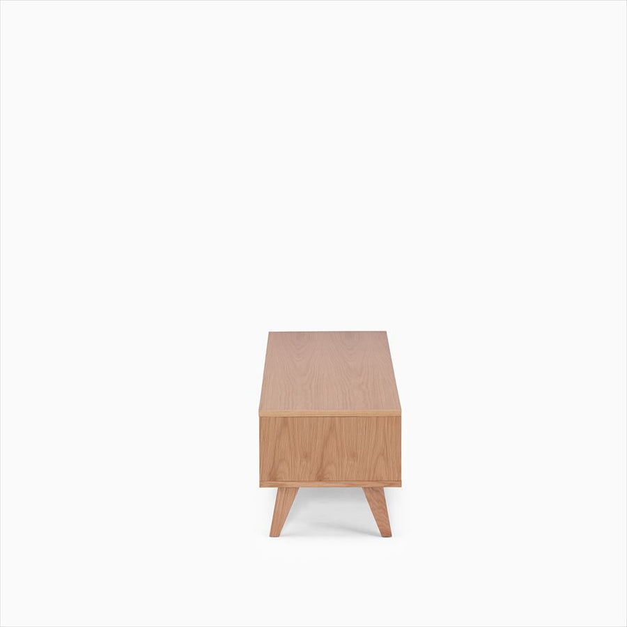 KUUM Linear Wood Low Board W1600 Natural_Wooden legs クーム リニアウッド ローボード