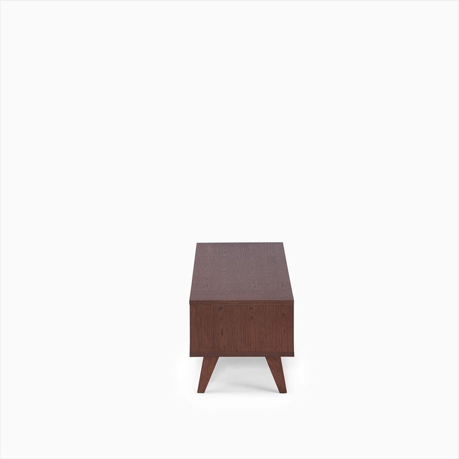 KUUM Linear Wood Low Board W1600 Brown_Wooden legs クーム リニアウッド ローボード