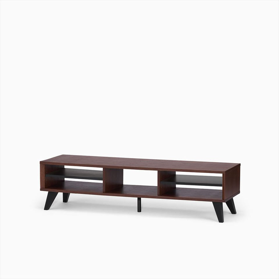 KUUM Linear Wood Low Board W1600 Brown_Wooden legs クーム リニアウッド ローボード