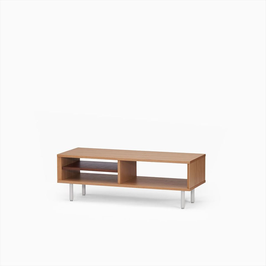 KUUM Linear Wood Low Board W1200 Natural_Steel legs クーム リニアウッド ローボード
