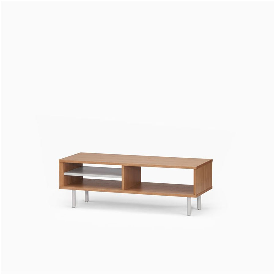 KUUM Linear Wood Low Board W1200 Natural_Steel legs クーム リニアウッド ローボード