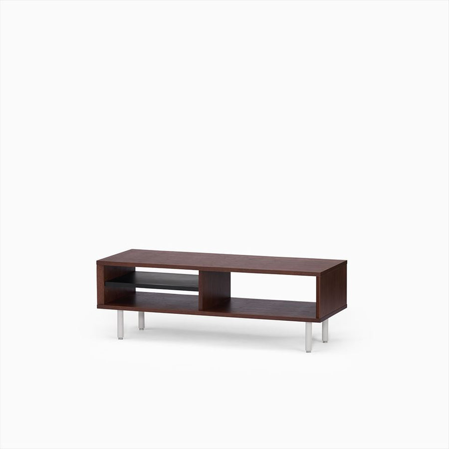 KUUM Linear Wood Low Board W1200 Brown_Steel legs クーム リニアウッド ローボード