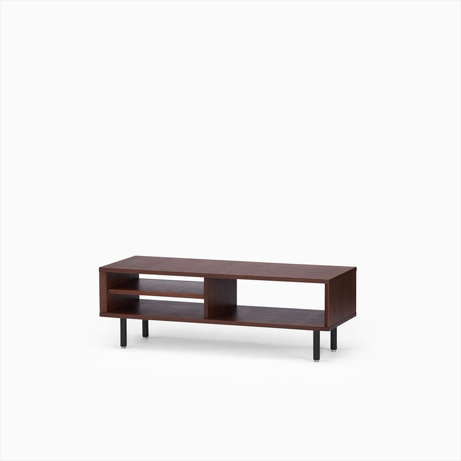 KUUM Linear Wood Low Board W1200 Brown_Steel legs クーム リニアウッド ローボード