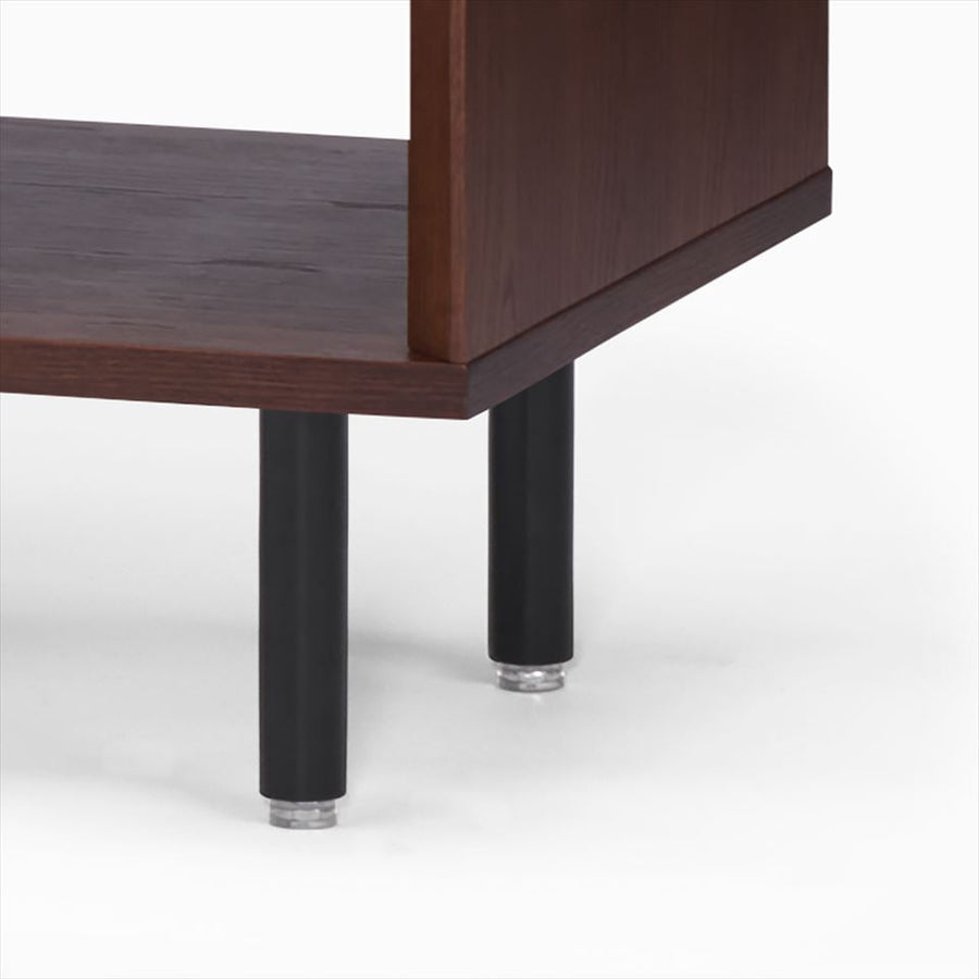 KUUM Linear Wood Low Board W1200 Brown_Steel legs クーム リニアウッド ローボード