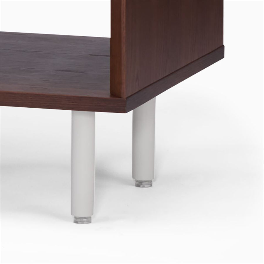 KUUM Linear Wood Low Board W1200 Brown_Steel legs クーム リニアウッド ローボード