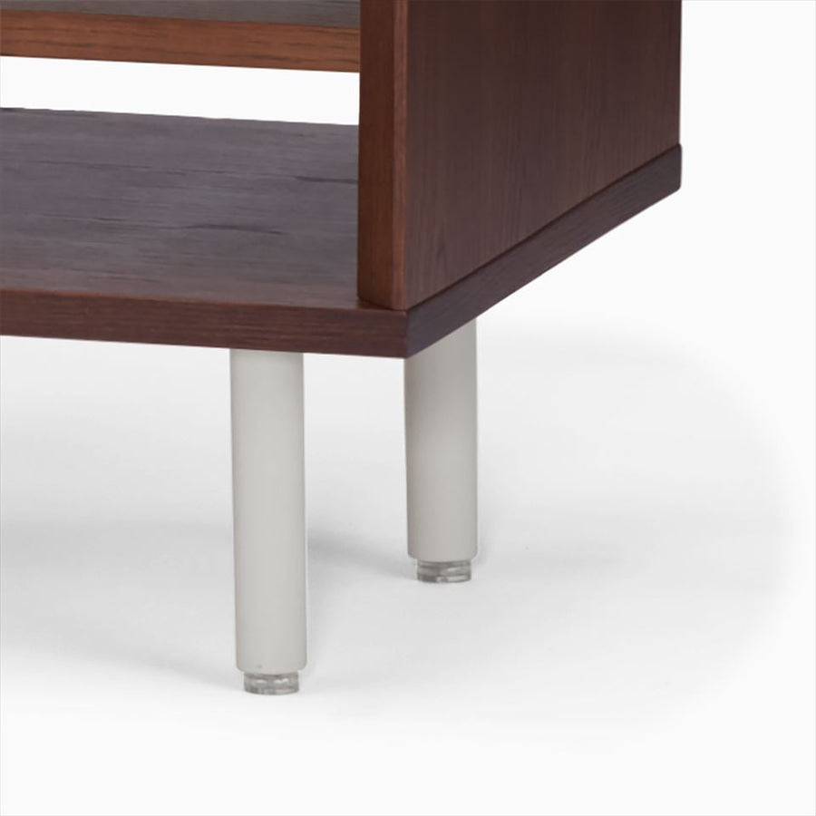 KUUM Linear Wood Low Board W1600 Brown_Steel legs クーム リニアウッド ローボード