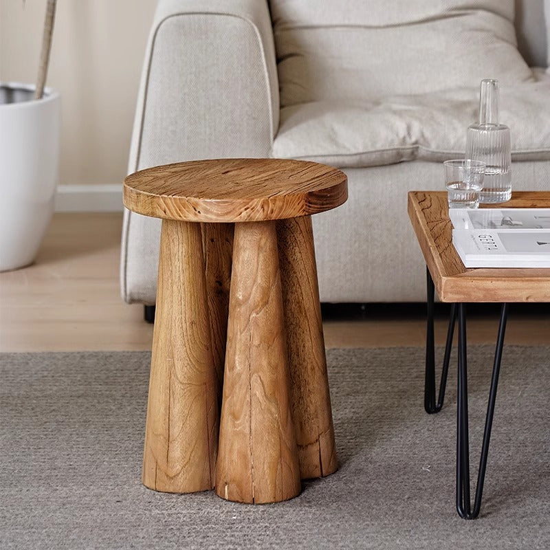 Unique round side table