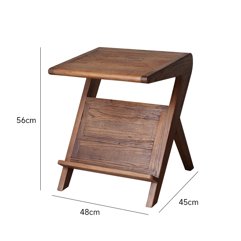 Side table with magazine rack
