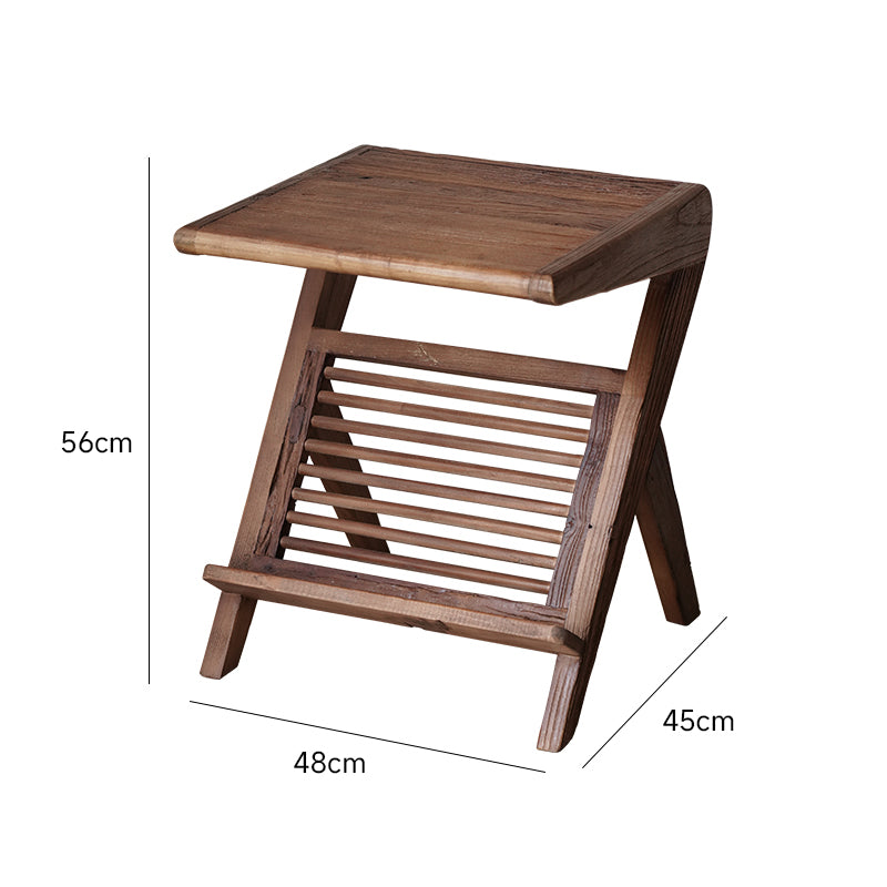 Side table with magazine rack