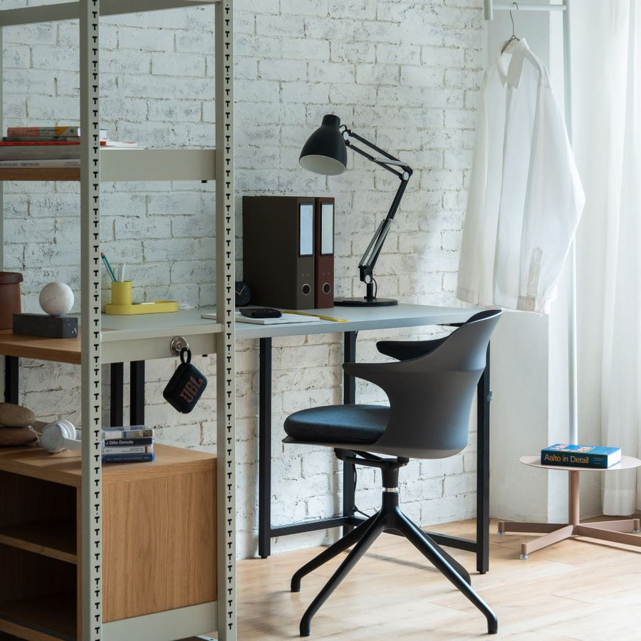 KUUM Desk Table W1200×D600 メラミングレーホワイト クーム テーブル