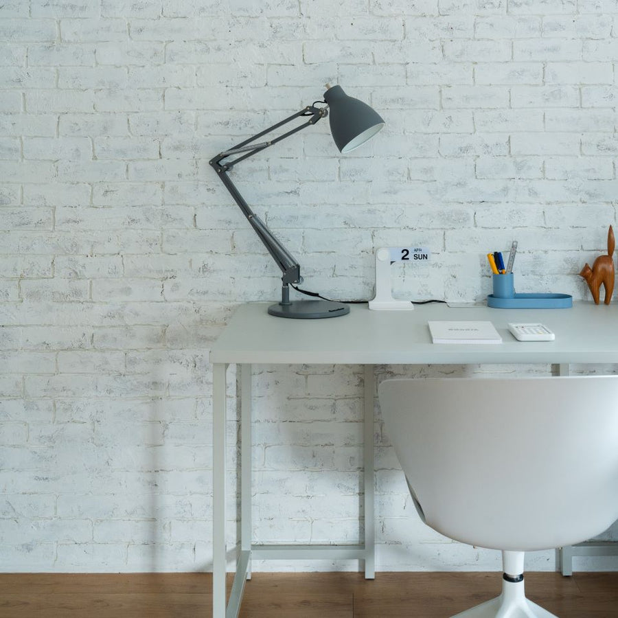 KUUM Desk Table W1200×D600 メラミングレーホワイト クーム テーブル