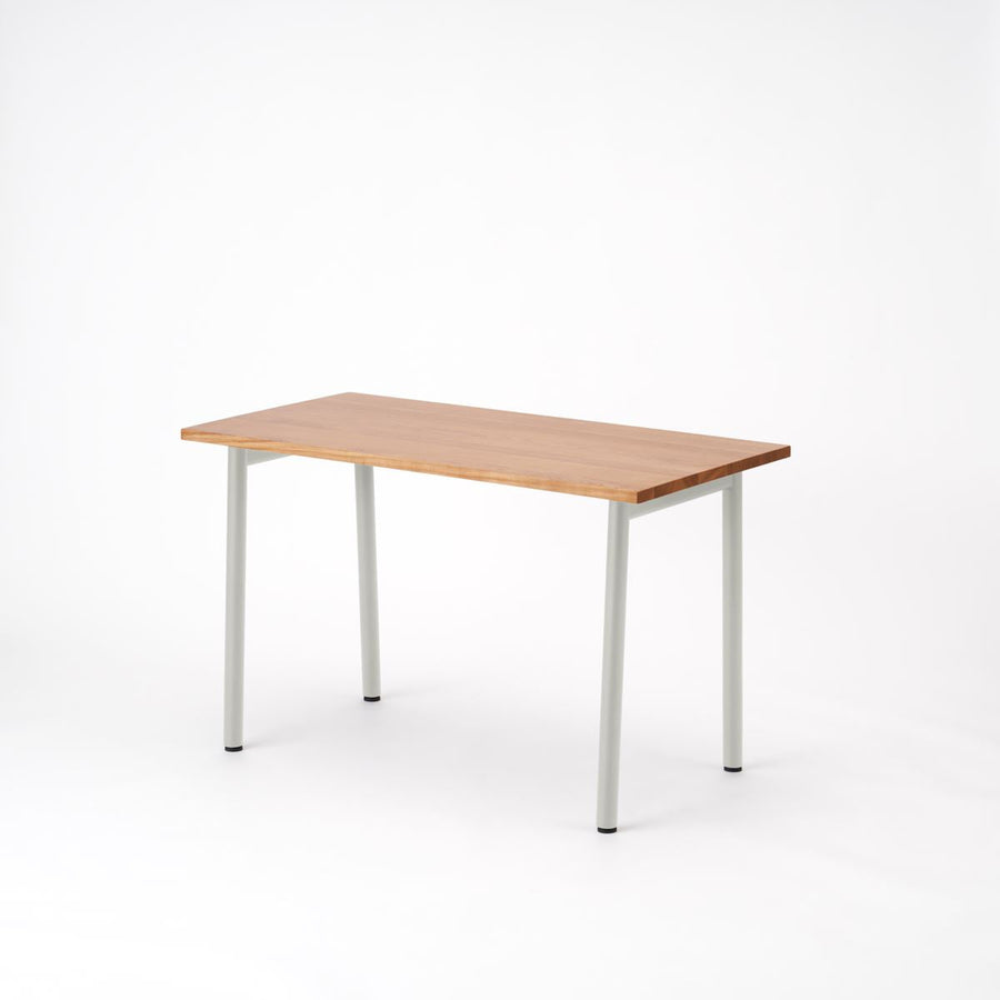 KUUM Table W1200×D600 アッシュ無垢材ナチュラル 鉄脚 U